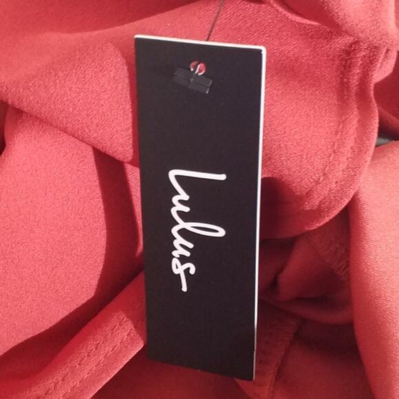 Lulus Womens Size Small Spaghetti Strap Dress Red Mini Pullover Stretch - Picture 8 of 8